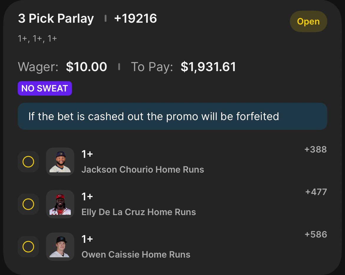 CallingFromRio's tweet photo. Friday Night Dingers🏟️

📊: @WiningPlaybook @PropFinderApp @ZoneSharks https://t.co/4LcrbGRdsz