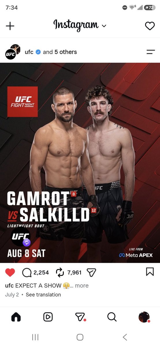 marmiami0101's tweet photo. Mañana estaré subiendo dos peleas de #UFC  🥊🥊

#gamrot ♐

#salkilld ♑

#asplund  ♋

#pat  ♉

Viernes, 7 de Agosto de 2026
4:44 PM ☀🌴🇺🇸☀♌🌙♊
𓂀✨🧙‍♂ https://t.co/vBCTwV772W