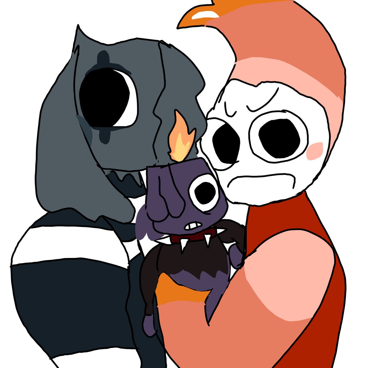 Hazardousthecat's tweet photo. Shrimpo and Blots chud of a son https://t.co/dnvaC3BE9k