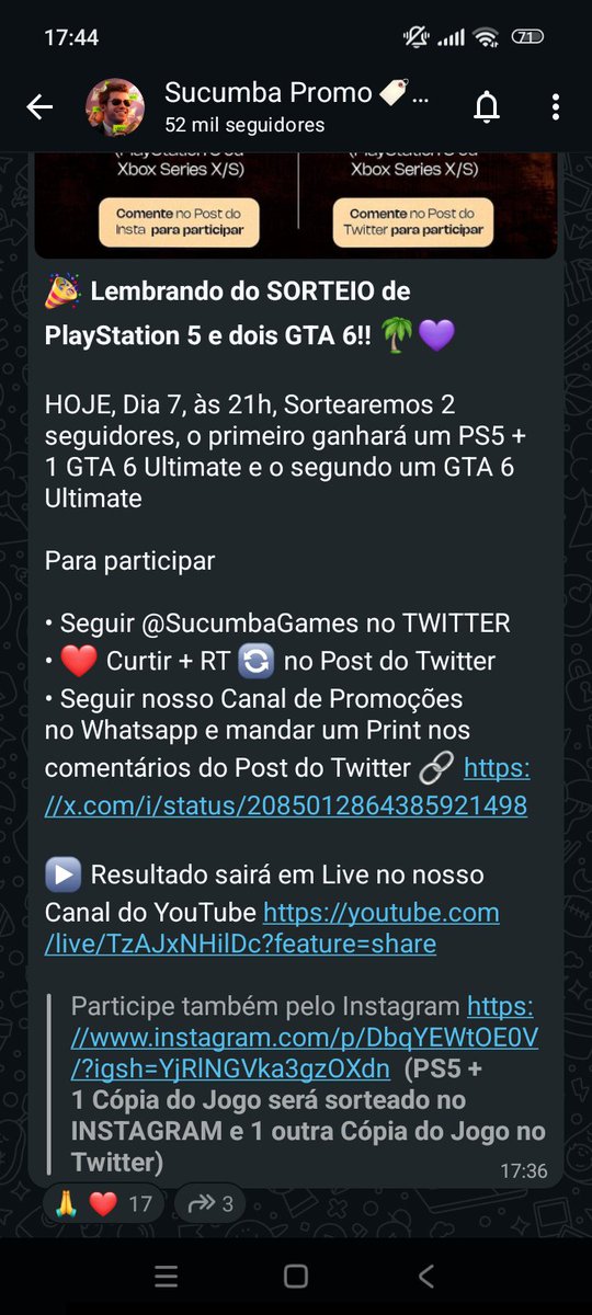 Polentagameplay's tweet photo. @SucumbaGames Tomara que eu ganhe mês que vem é meu aniversário e GTA 6 vai ser o melhor presente de todos que posso ganhar estou torcendo muito https://t.co/WD2WgIdD4X