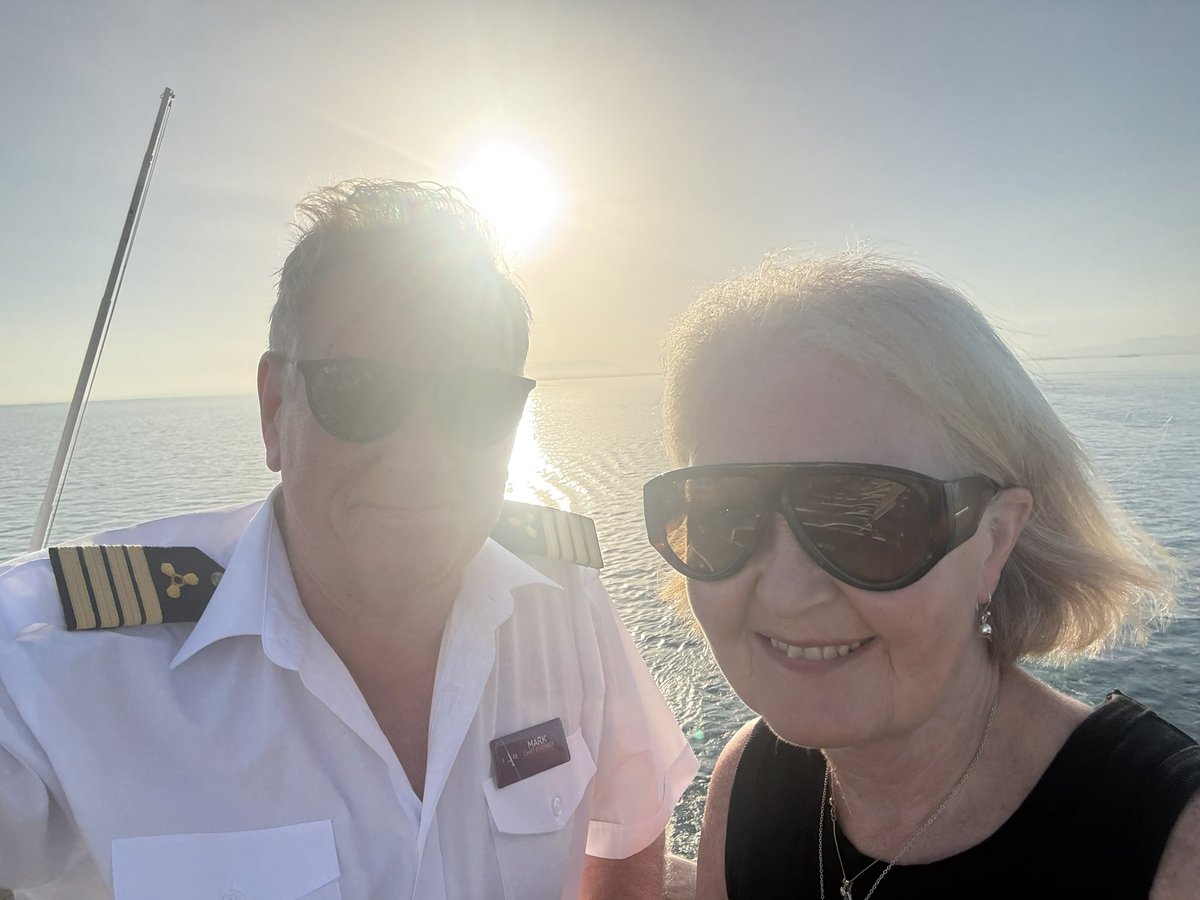 markscameron's tweet photo. First cruise in a while for Mrs C,  arranged a sunset dinner as well 👍 https://t.co/6TVJIKxm7e
