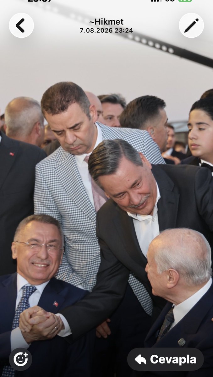 06melihgokcek's tweet photo. SAYIN BAHÇELİ’NİN
GÜLER YÜZLÜ VE NEZAKET DOLU SOHBETİ BİZLERE MORAL VE ENERJİ VERDİ… https://t.co/mATz0hzM20