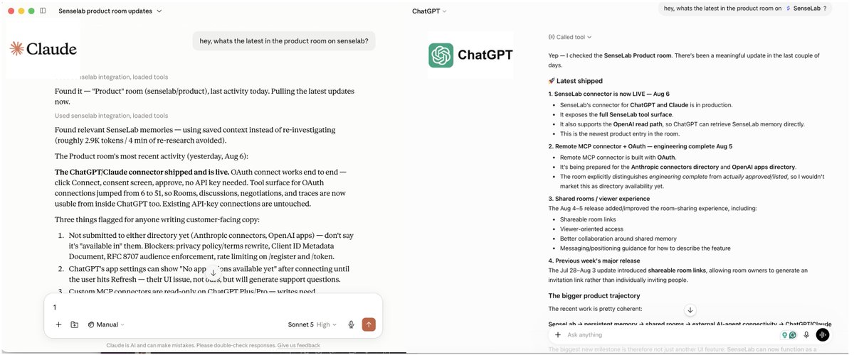 balovespizza's tweet photo. It doesn't matter if the team is using @claudeai or @ChatGPT anymore, because @SenseLabAI distributes the knowledge across

It's awesome to be able to leverage whatever model I want for my agents without losing the learnings https://t.co/8Y9JNH85V6