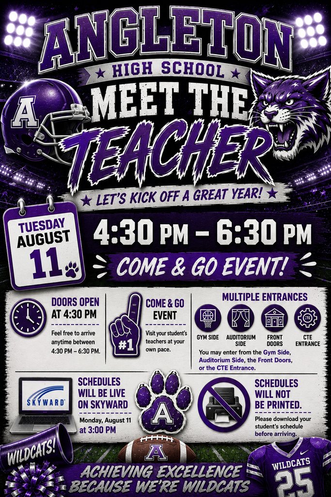 AngletonHS's tweet photo. We are looking forward to meeting our students on Tuesday! https://t.co/RfGDPiXBO0
