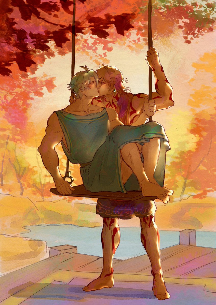 sunbathingseal's tweet photo. What if we kissed in Aedes Elysiae? #phaidei https://t.co/0IJHdgKH93