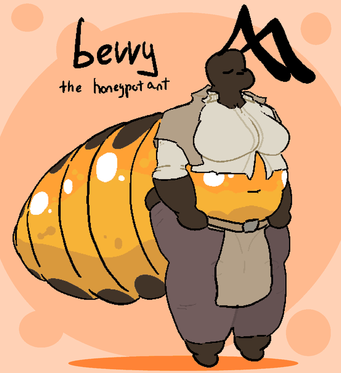 Isum_guy's tweet photo. Uh, @Azel83712687 bugs inspired OC 
Bevvy the tavern keeper
#oc https://t.co/Aks6UoUrfg