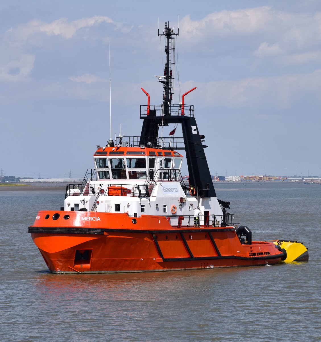 FraserG32883664's tweet photo. Mercia returns to the River Thames, near Gravesend. #Mercia #Tugboat #TugLife #Tug #TugBoats #WorkingRiver #TugSpotting #Tugs #Gravesend #RiverThames #Thames #McTayMarine #LondonPortAuthority https://t.co/1uZvtJXz6m