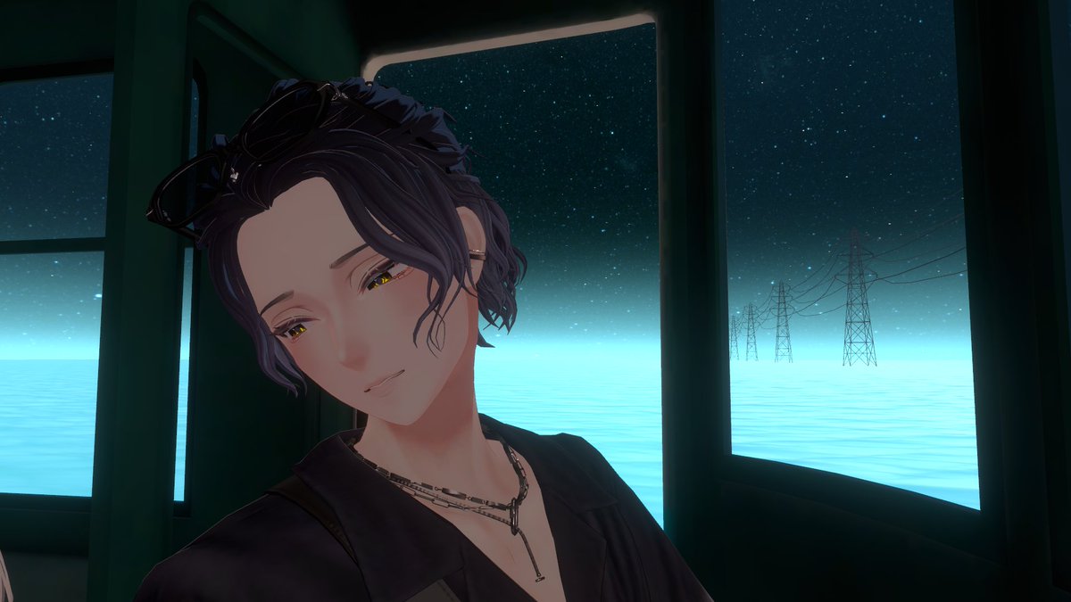 nlrqz_'s tweet photo. イケメンを拝む猫の図 #vrchat https://t.co/qo0WeGUb8o