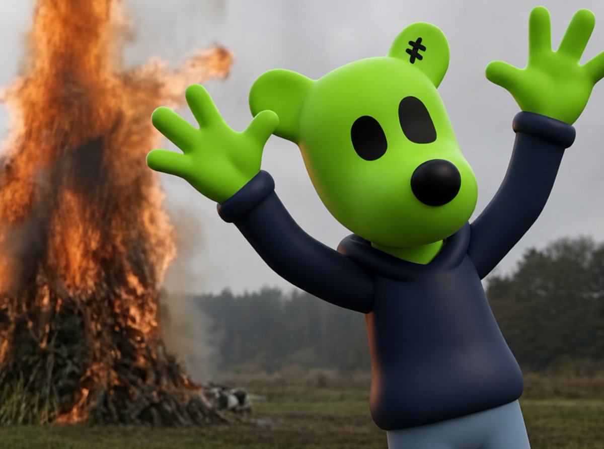 Dogs_hood's tweet photo. The fire is spreading. The dogs are watching. $DOGS is just getting started. https://t.co/0UCc4OHxYs