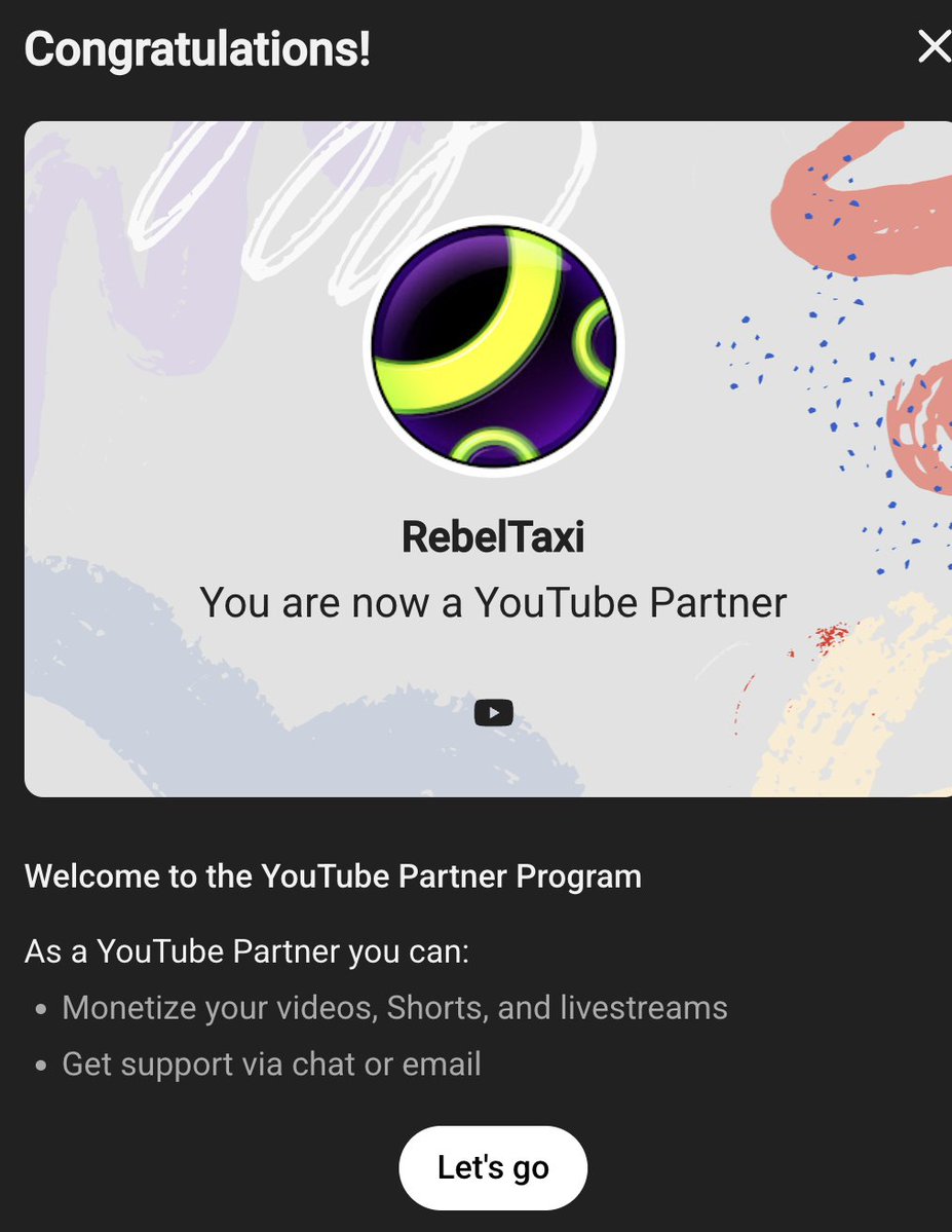 RebelTaxi's tweet photo. A very insulting screen. No apology

Monetization is back

Thanks every pony. Lot of channels get Al Striked with no outlet beyond hoping the YT Twitter support does anything. https://t.co/w8MKTQngqy
