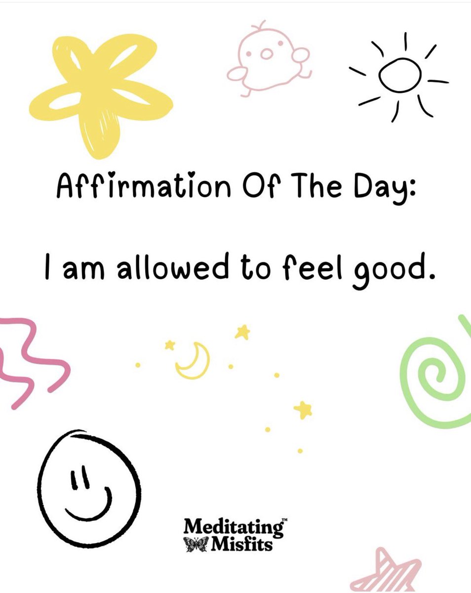 MedMisfits's tweet photo. Often times when we deal with mental health issues it consumes us. Sometimes we feel like a burden or that we're not worthy of love. Today, let's change that mindset! Tell yourself that you're allowed to feel good. You are allowed to experience the things that bring you joy. https://t.co/6fvehESXIf