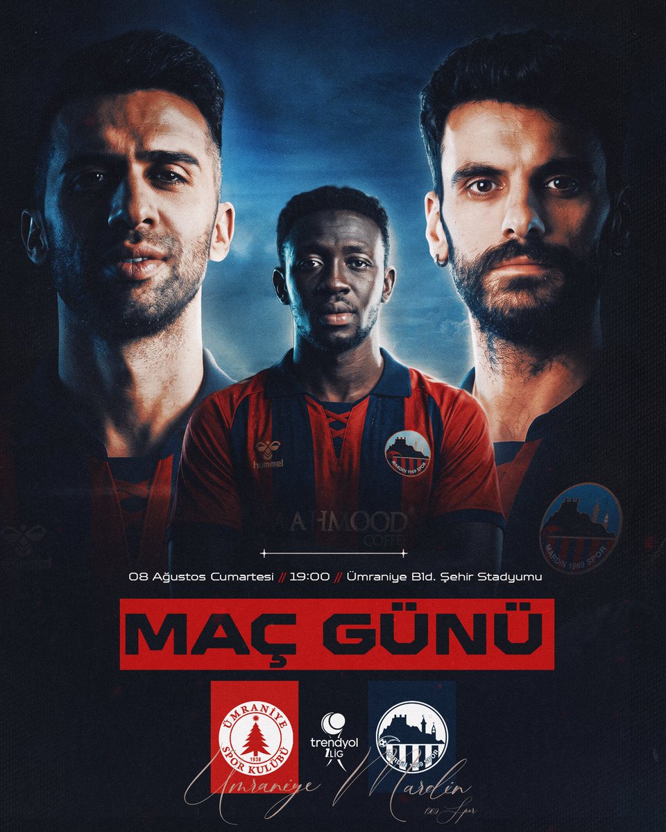 mardinsporsk's tweet photo. TRENDYOL 1. LİG | MAÇ GÜNÜ

🆚 Ümraniyespor
⏰ 19.00 | 🏟️ Ümraniye Bld. Şehir Stadyumu
📡 @TRTKurdiTV -beIN SPORTS https://t.co/QRsVE34uUw