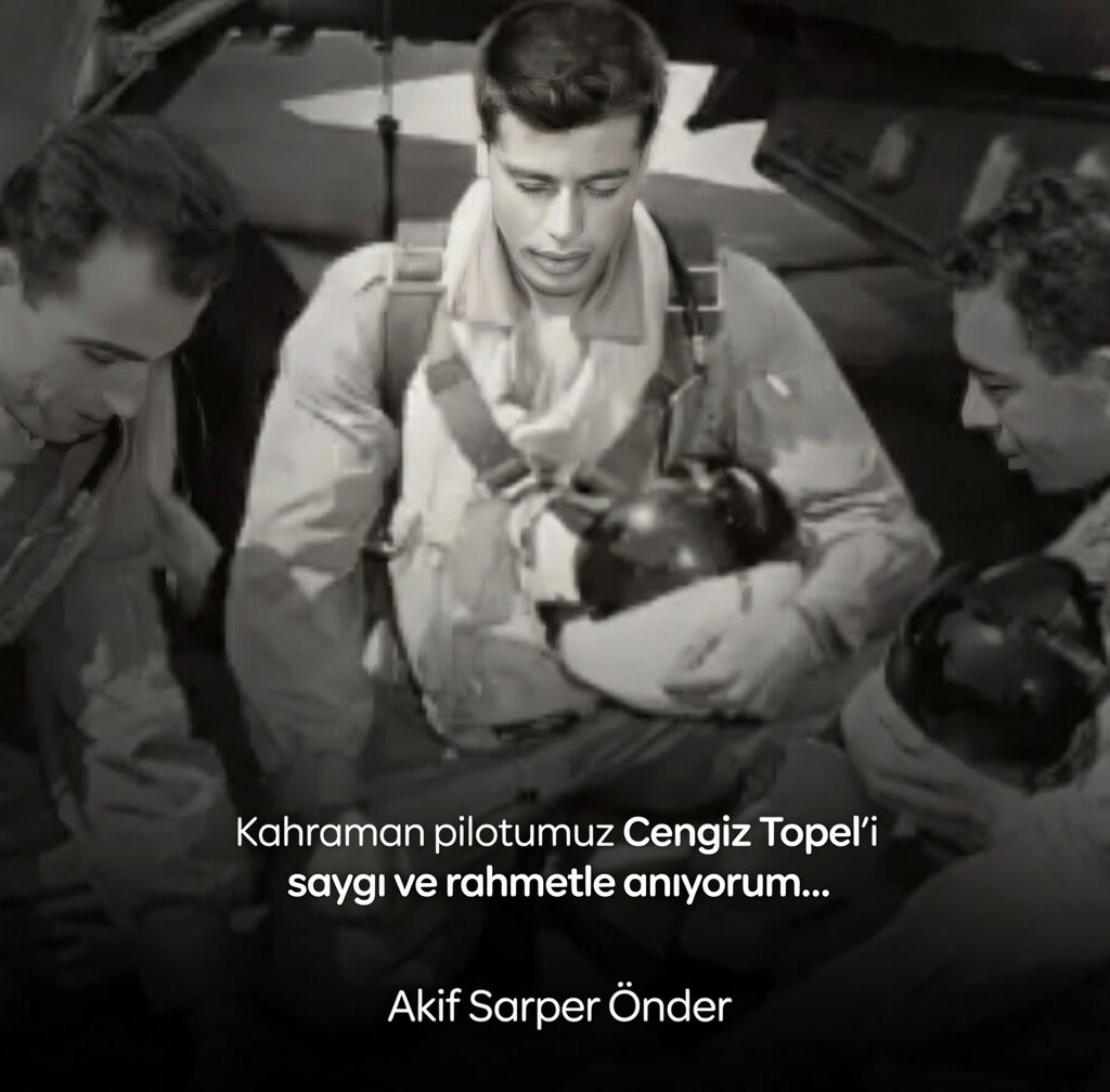 AkifSarperOnder's tweet photo. 8 Ağustos 1964'te Türk Hava Kuvvetlerimizin Kıbrıs'ta gerçekleştirdiği uyarı uçuşu sırasında uçağı isabet alan ve paraşütle atladığı alanda esir alınıp şehit edilen ilk hava harp şehidimiz Pilot Yüzbaşı Cengiz Topel’i saygı ve rahmetle anıyorum.

Makamı âli olsun.
#CengizTopel #ErenköyDirenişi #KKTC