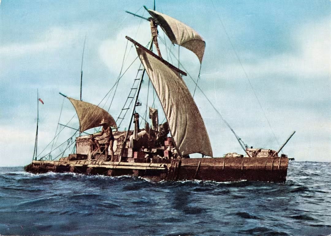 shainkman's tweet photo. On this day, but in 1947, the Norwegian explorer Thor Heyerdahl ran aground on a miniscule Polynesian island. Unlike what you may expect, this didn’t upset him in the slightest.
>> https://t.co/zzIVZiAKyY