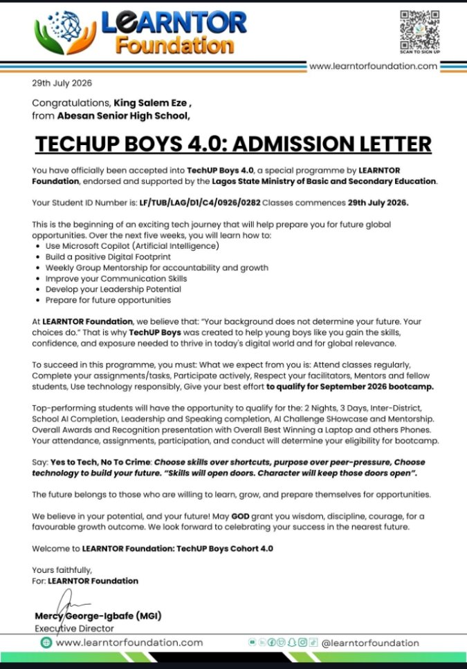 EzeSalem48225's tweet photo. #techupboys
#learntorfoundation
#AIforAfrica
#Digitalskills https://t.co/Dku4MlNC2S