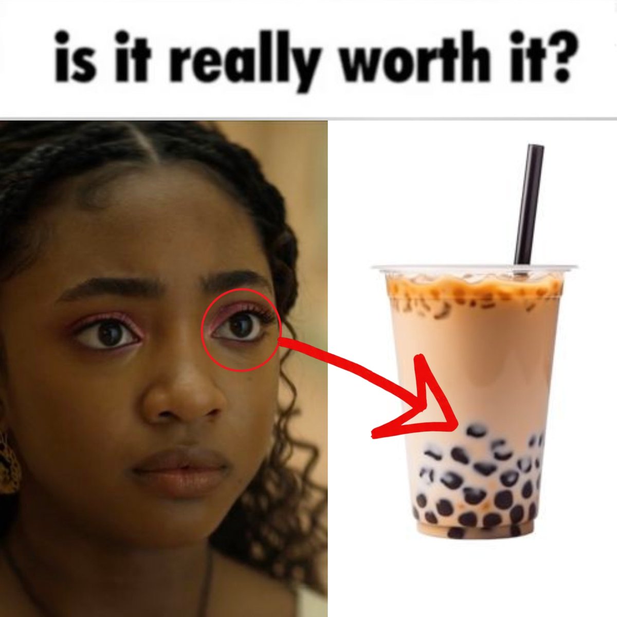 leiasprophecy's tweet photo. is your boba worth it? https://t.co/NN0XveRR0P