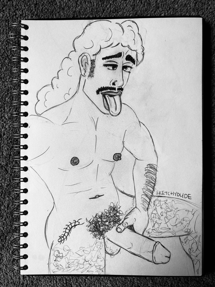 gooned_art's tweet photo. [PART 1] GOON ART is an ongoing series where I sketch Gooners while I’m Gooned out of my dumb af mind. I love seeing what I create when I’m so horny drawing hot bros with huge cocks. Want to be featured in goon art? Send your best goon pics to my dms, bro 😈🍆✍🏻 https://t.co/GX278YBkBf