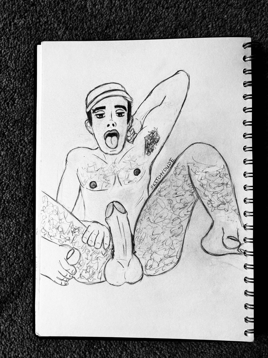 gooned_art's tweet photo. [PART 1] GOON ART is an ongoing series where I sketch Gooners while I’m Gooned out of my dumb af mind. I love seeing what I create when I’m so horny drawing hot bros with huge cocks. Want to be featured in goon art? Send your best goon pics to my dms, bro 😈🍆✍🏻 https://t.co/GX278YBkBf