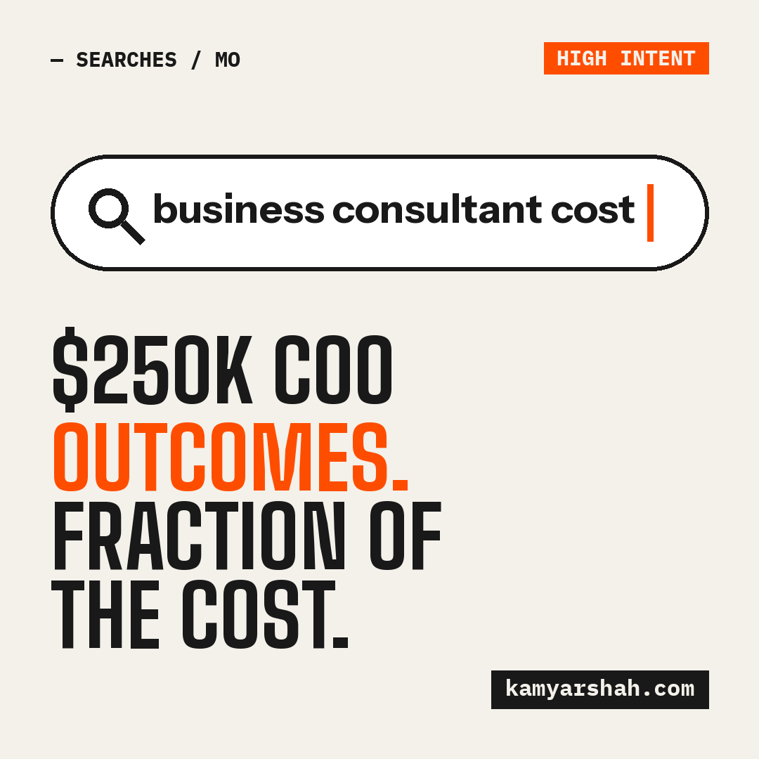 FractionalExecs's tweet photo. You do not need the title. You need the outcome. Business consultant cost is the operator you need for the stage you are in. https://t.co/Gqv6OSsk4l #FractionalCOO #Operations #Leadership #ScalingUp https://t.co/rtofW1b7qL
