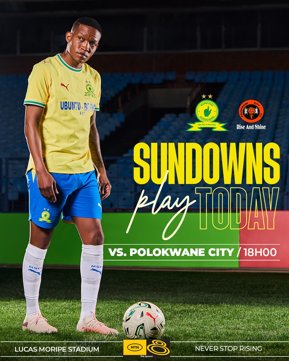 Masandawana's tweet photo. 🚨𝙂 𝘼 𝙈 𝙀 𝘿 𝘼 𝙔🚨

🆚 Polokwane City 
⏰ 18H00
🏟️ Lucas Moripe Stadium 
📺 SS 202

#Sundowns #MTN8 #NeverStopRising https://t.co/BHLhrorQrA