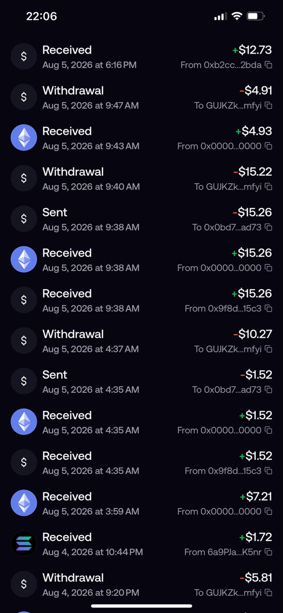 tommywifsol's tweet photo. This has been the state of my wallet since I started minting NFTs on @opensea few days ago. 

I book profit > move to @fomo > move to main wallet 

easy…. https://t.co/NfuW2pbFyW