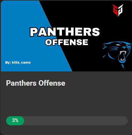 GunslingerGuide's tweet photo. 🐾 @killa_camoTTV's Panthers Offense is LIVE — Written + Video Breakdowns

The most comprehensive Ebook you will find Day 1 of Madden 27. Over 30+ Combos Inside...

Inside:
📖 Full written + video breakdown, no shortcuts
🎯 A Creative Take on running a brand new top tier offense, Doubles Clamp Stack
🚨 Wing Trips Wk Goose Nasty — brand new formation, broken down for the first time
🦖 High Level Passing Combos, Glitchy RPOs, Trick Plays, and the Best Runs

If you've been getting stopped on offense, this is the fix. Link Below 👇