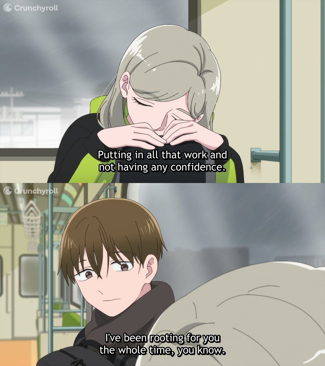 Crunchyroll's tweet photo. Azuma has always been rooting for Taira 🙂‍↕️ (via You and I Are Polar Opposites Season 2) https://t.co/scljzmLGe3