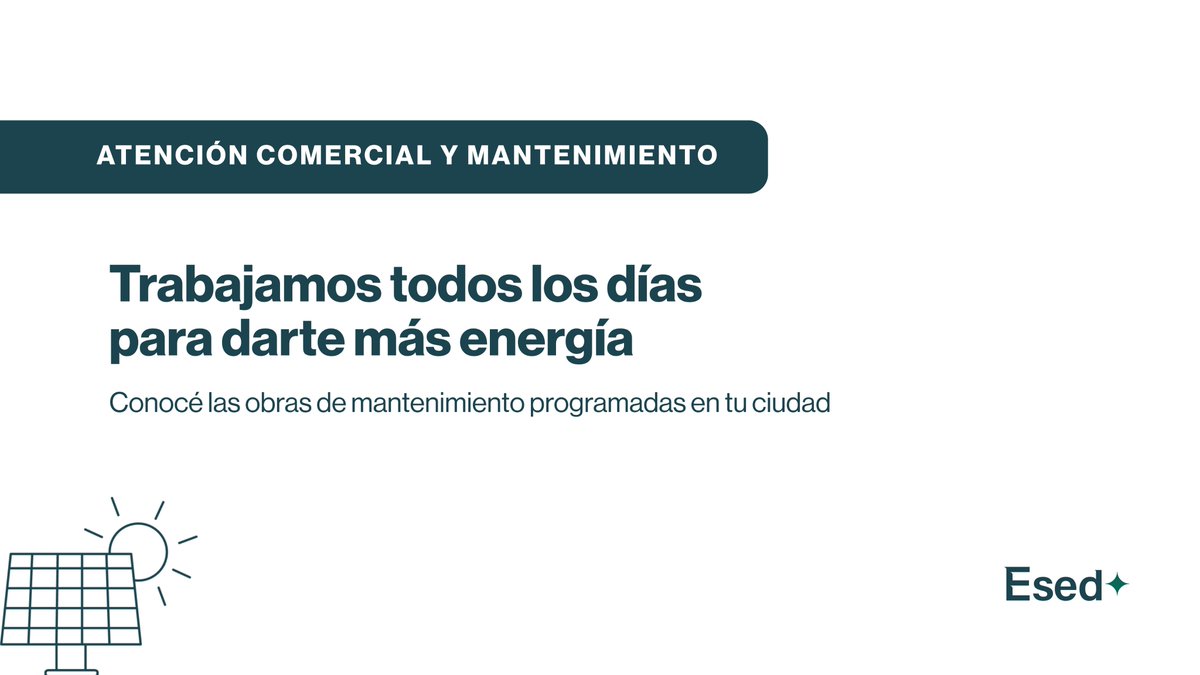 edesasalta's tweet photo. Todos los días trabajamos para darle más energía a nuestra comunidad en el marco de nuestro plan de atención comercial y mantenimiento. Para conocer las obras programadas ingresa en https://t.co/S2Ijvw3TUb https://t.co/NNBb2hECjk