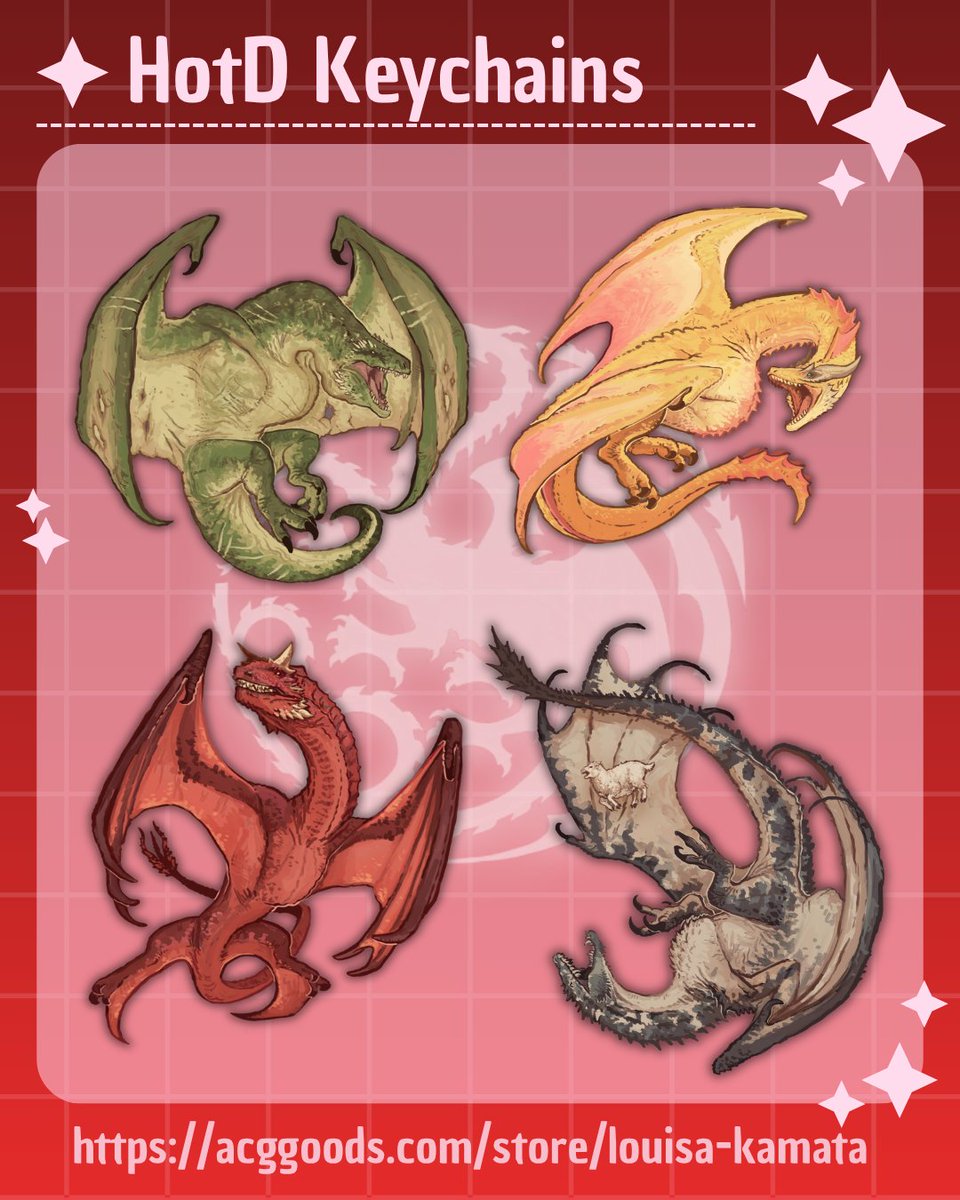 TheKamataDraws's tweet photo. Here they are!!, my first 4 dragon designs for my ACGOODS site, already available!!! 🔥🔥🔥 https://t.co/OxqcJB9BS0