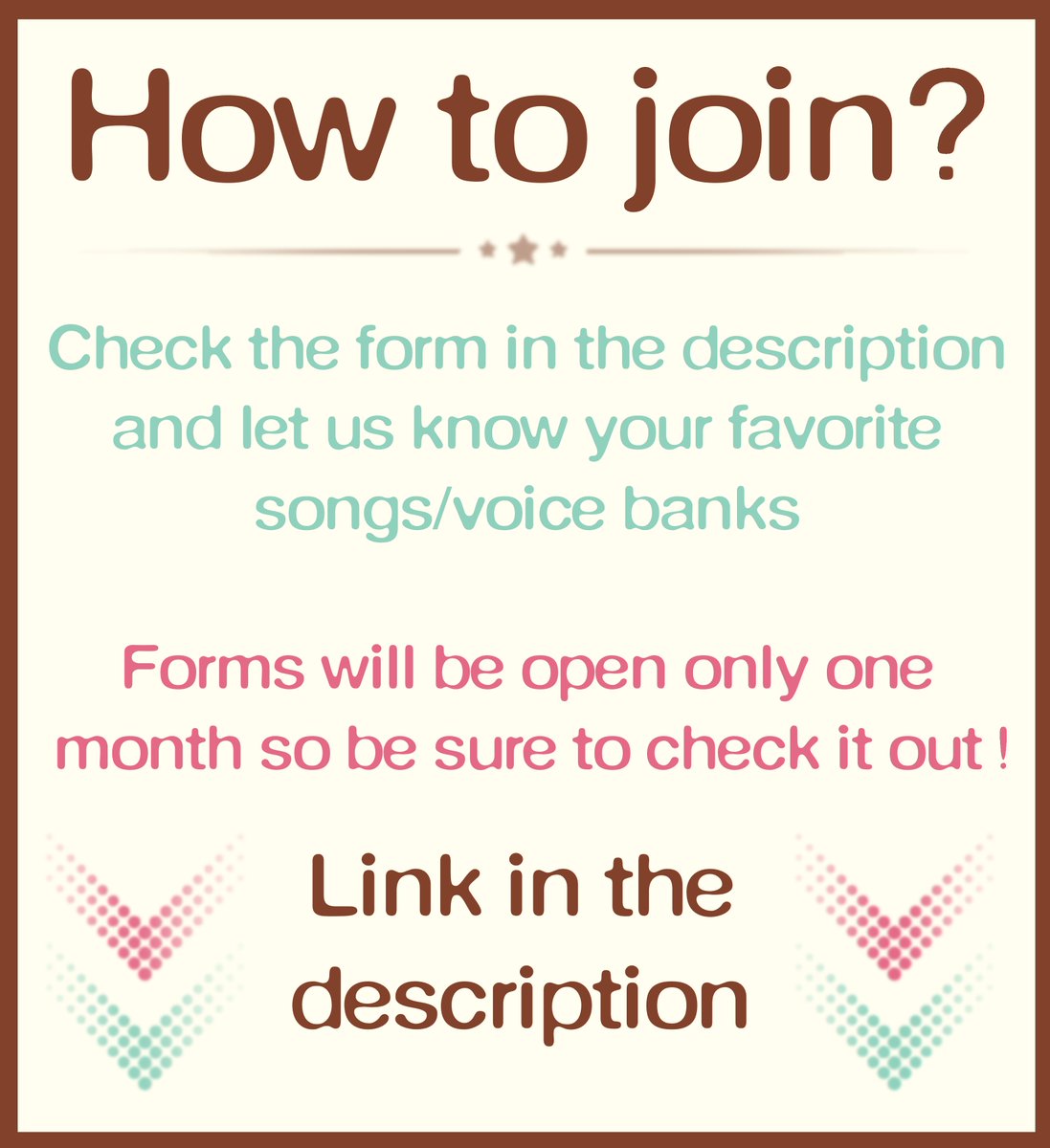 ps_vita_4's tweet photo. ⋆‧°𓏲ּ𝄢 Hey guys!! I'm co-hosting a song-centered Vocaloid Fanzine with @Dandelionnboy !! Here's the link to the applying form, give it a try if you are an artist and a vocaloid fan!!☆ 

https://t.co/UYsWBbKGf5

‧₊ ♪˚⊹

#vocaloid #HatsuneMiku #vocaloidfanzine #fanzine https://t.co/HM8VcqEVeN