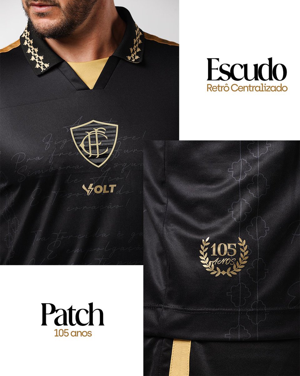 SomosVolt's tweet photo. Existem detalhes que só quem ama o Figueira consegue perceber.

Cada acabamento desta edição especial foi desenvolvido para celebrar os 105 anos do clube.

⚠️Vendas liberadas neste sábado, 08/08, a partir das 9h, nas lojas físicas e on-line.

#Figueirense #105Anos #VoltSport https://t.co/PyYUlE0hlJ