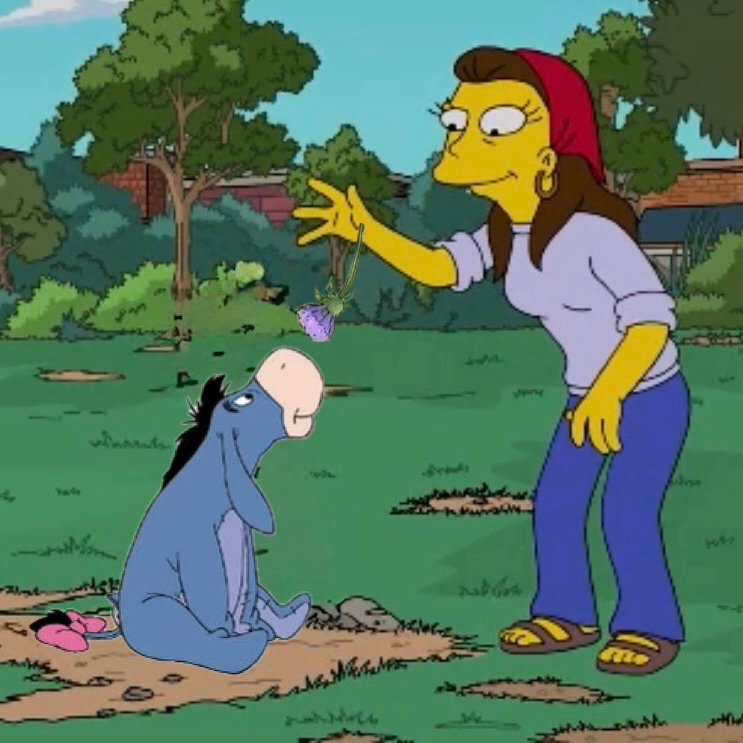 BenHugh26422354's tweet photo. Ruth Powers feeds Eeyore’s favourite food, thistle. https://t.co/eAstrEgQLS