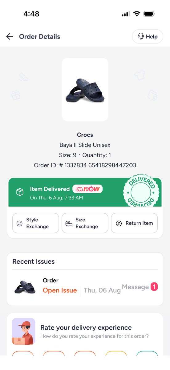SameerKazmi11's tweet photo. @MyntraSupport This is my oder app is showing delivered no one come to my home no one ask me to otp no one give this product what is this service https://t.co/bIOREE3yEn