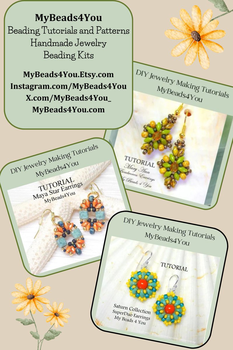 MyBeads4You_'s tweet photo. Happy Saturday!
#earlybiz 🌻 #craftbizparty #ShopIndie #etsy #smilett23 #Etsyfinds #epiconetsy #beadingtutorials #seedbeads #weekendfun #jewelrymaking #etsyshop #mybeads4you #Crafturday #hello
https://t.co/NdtNATROym https://t.co/qPt6GOupfL