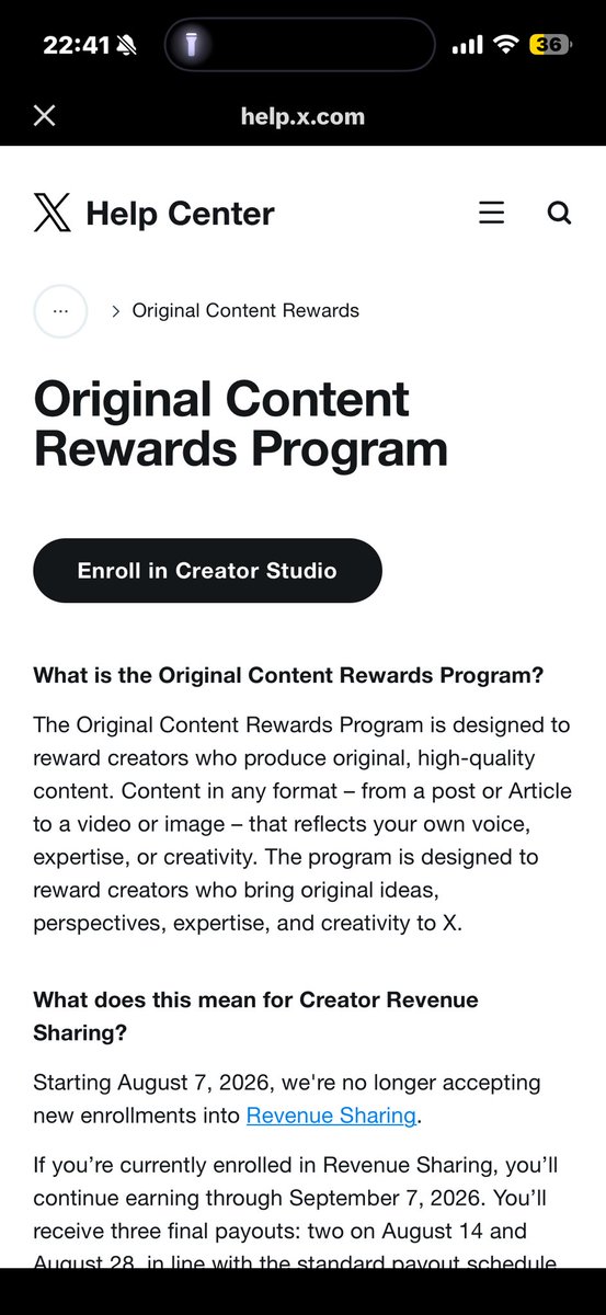 MSIngawa's tweet photo. BREAKING: X(Twitter) stops reveneu sharing, begins original content rewards program https://t.co/cnkU50Fr5Z