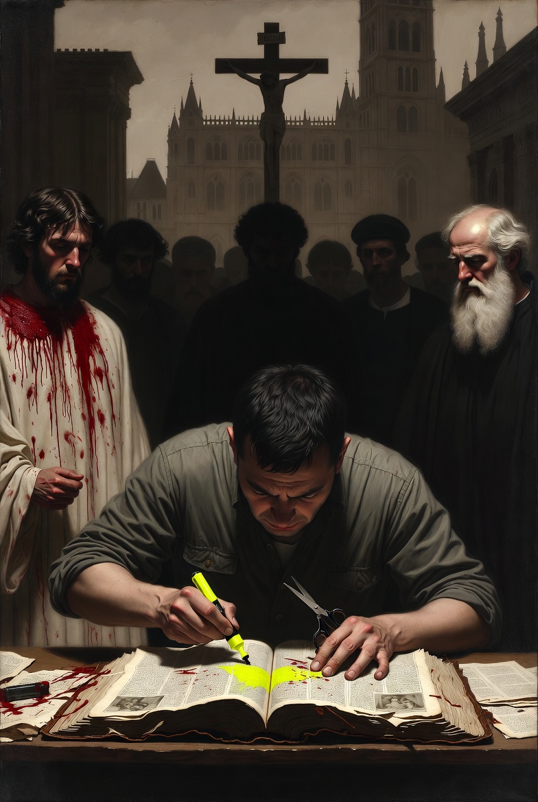AFW_Hyle's tweet photo. Individualism is just narcissism that learned to quote Scripture, and the second you decide you get to pick and choose what to believe you are already butchering the text countless martyrs bled to preserve intact.  

Do better. Come home to the Church that actually handed it on. https://t.co/OM0xXEIogr