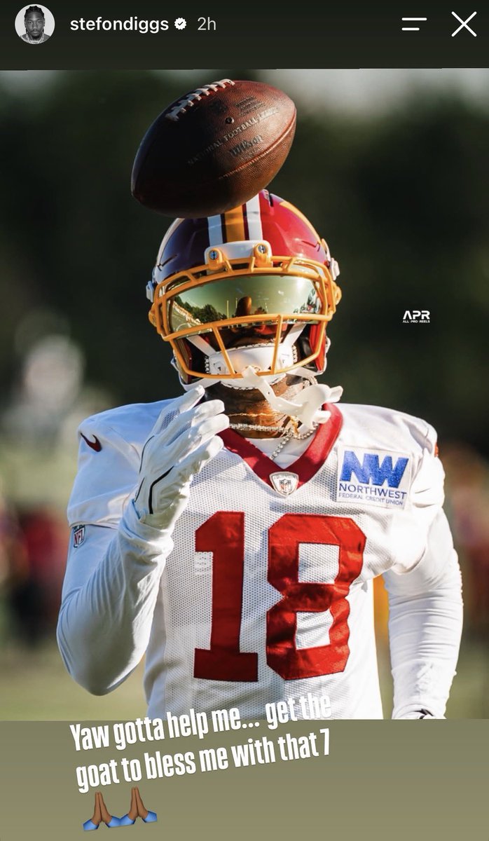 RuckfromPG's tweet photo. Everybody posting a screenshot from IG about Stef wanting 7. But what y’all didn’t do was tag 7 himself. @Theismann7 would you like to weigh in? https://t.co/Qp1F1zDOcH