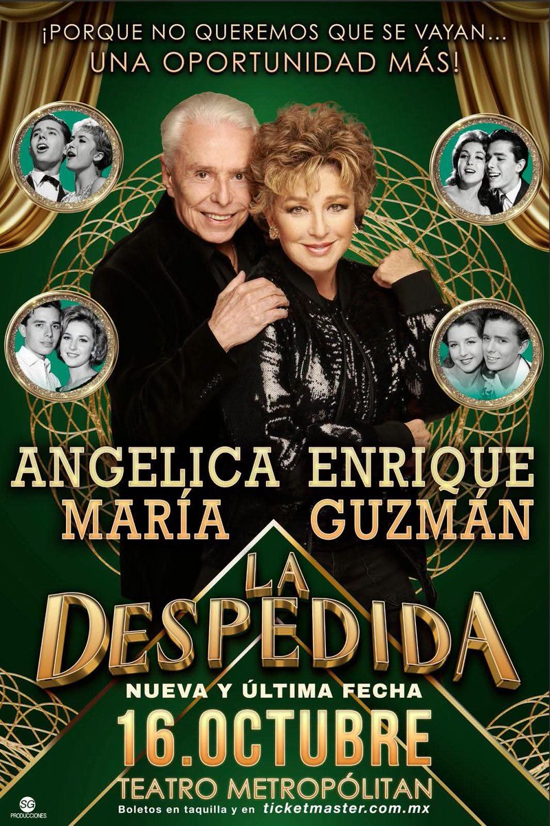 FansAngelicaMa's tweet photo. Atención Querétaro y CDMX!
No te pierdas este maravilloso concierto "La Despedida" con @angelicamaria y @enriqueguzman 🎼🎤🎹🎸🎷
Cdmx: 16 de Oct 8 p.m. Teatro Metropólitan 
@ticketmaster_me

Querétaro: 5 de Nov 8:30 p.m.
Auditorio Josefa Ortiz de Domínguez 
@eticket https://t.co/xQgBnZYjsS