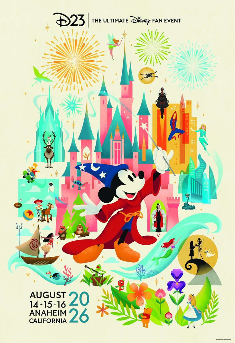 DisneyScoopGuy's tweet photo. There’s some very interesting character choices on the poster for the D23 Expo! https://t.co/IPp0LbkbJY