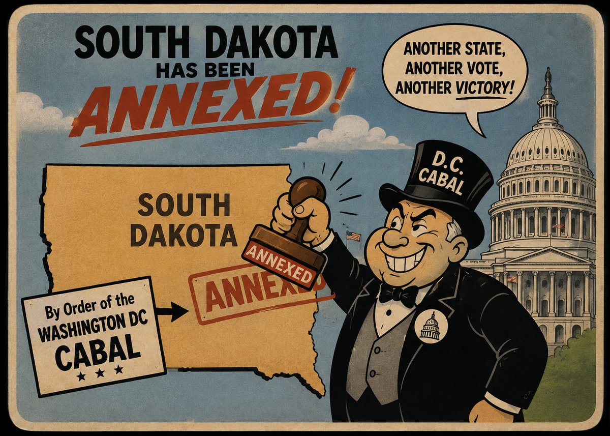 SDVoices's tweet photo. Has South Dakota been annexed by D.C.? #SouthDakota #WashingtonDC
https://t.co/FZ5hH121fQ https://t.co/ckSXqmswN3