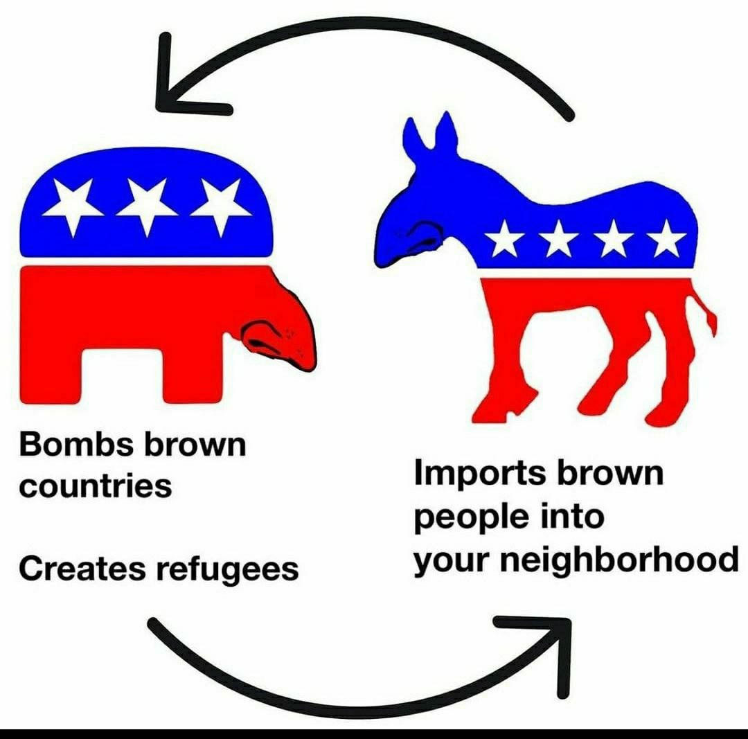 WhiteNews88's tweet photo. The US (((Government))) political strategy. https://t.co/7Fud26P0YL
