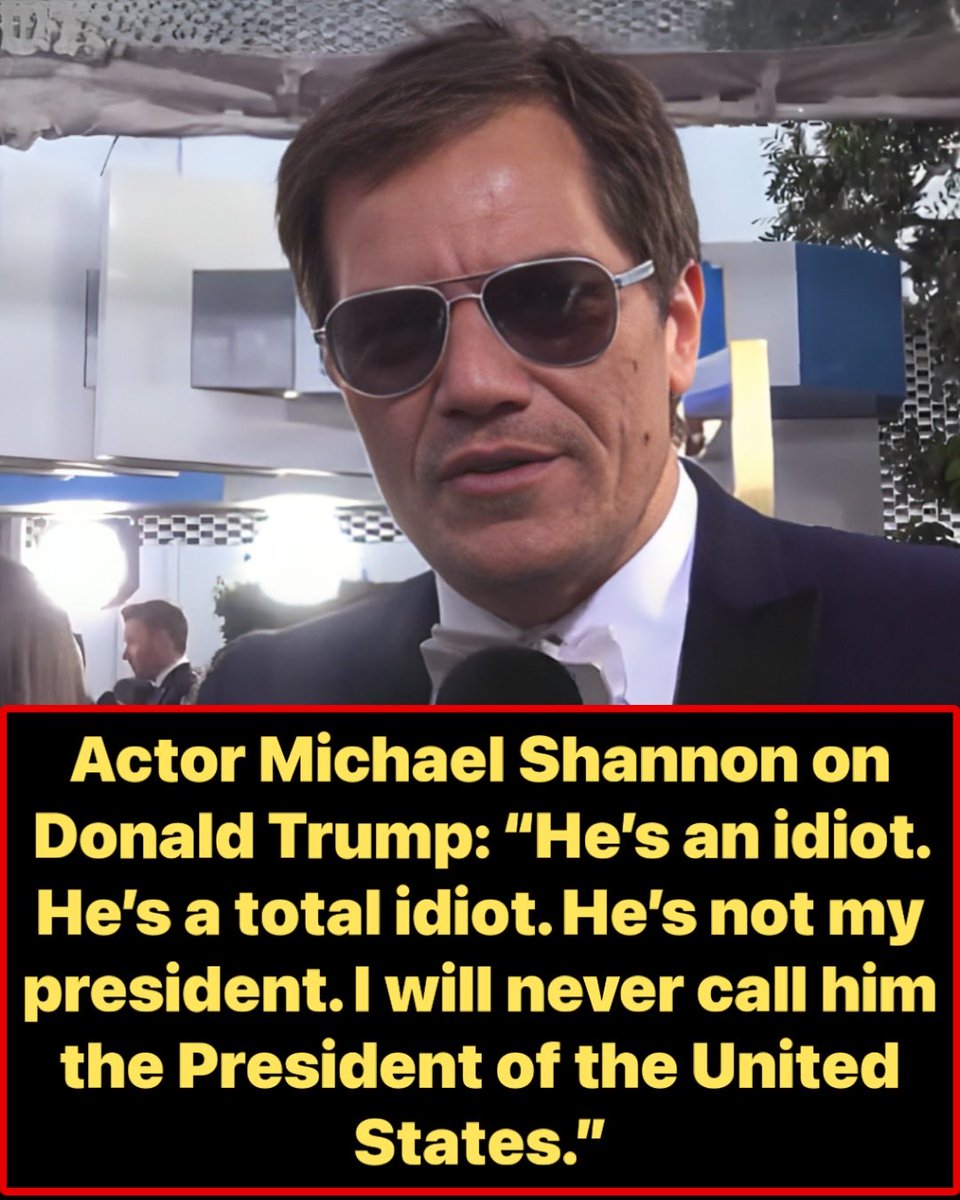 w_terrence's tweet photo. Actor Michael Shannon on Donald Trump: “He’s an idiot. He’s a total idiot. He’s not my president. I will never call him the President of the United States.”

Another washed up Hollywood loser https://t.co/Ud2RI5vHtP