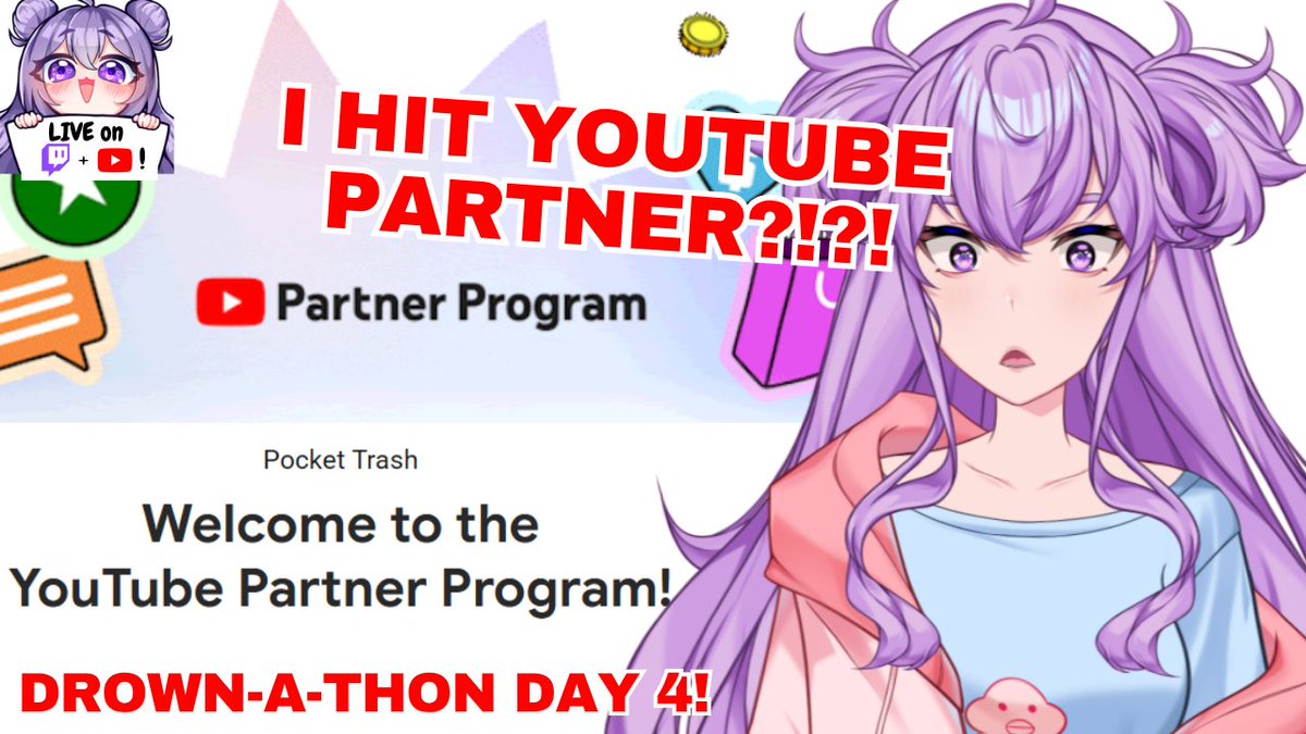 PocketTrashVT's tweet photo. first we became twitch partner ACCIDENTALLY and now we become YOUTUBE PARTNERS?!!?!?!

WHAT DA HECKIN MAN🎉
join us for some youtube celebrations and yapping PLUS more MURDER MYSTERIES as we keep playing @SFBDim @SFBTom 's MERMAID MASK :3

🔗IN BIO! GET IN HERE!!! https://t.co/SqxJf3gpFQ