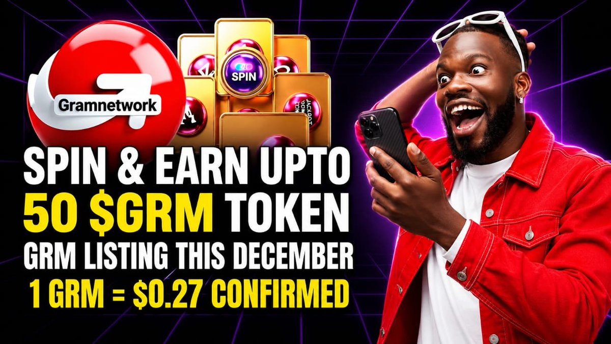 Mining_session's tweet photo. 💸 STAKE &amp; EARN $GRM IS LIVE! 🚨
 
🛍️ TOTAL FIXED SUPPLY - 500M 🙀
📱 FOR THE COMMUNITY | 44.0% 👥
🌀 BOTH CEX &amp; DEX LISTING Q4/2026 🗓️ 

☑️ COMPLETE TASKS EARN EXTRA 🧧
🔰 LISTING PRICE EXPECTED $O.27 🤫

✅ JOIN FAST 🔥 
https://t.co/egc5gIXRoR https://t.co/VYQDHjTzti