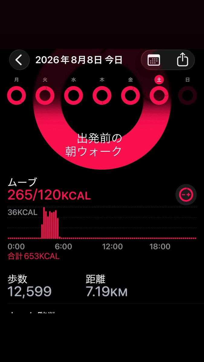 1229sugi's tweet photo. 出発前に
朝ウォーク！ https://t.co/OwIT1F5Tpt