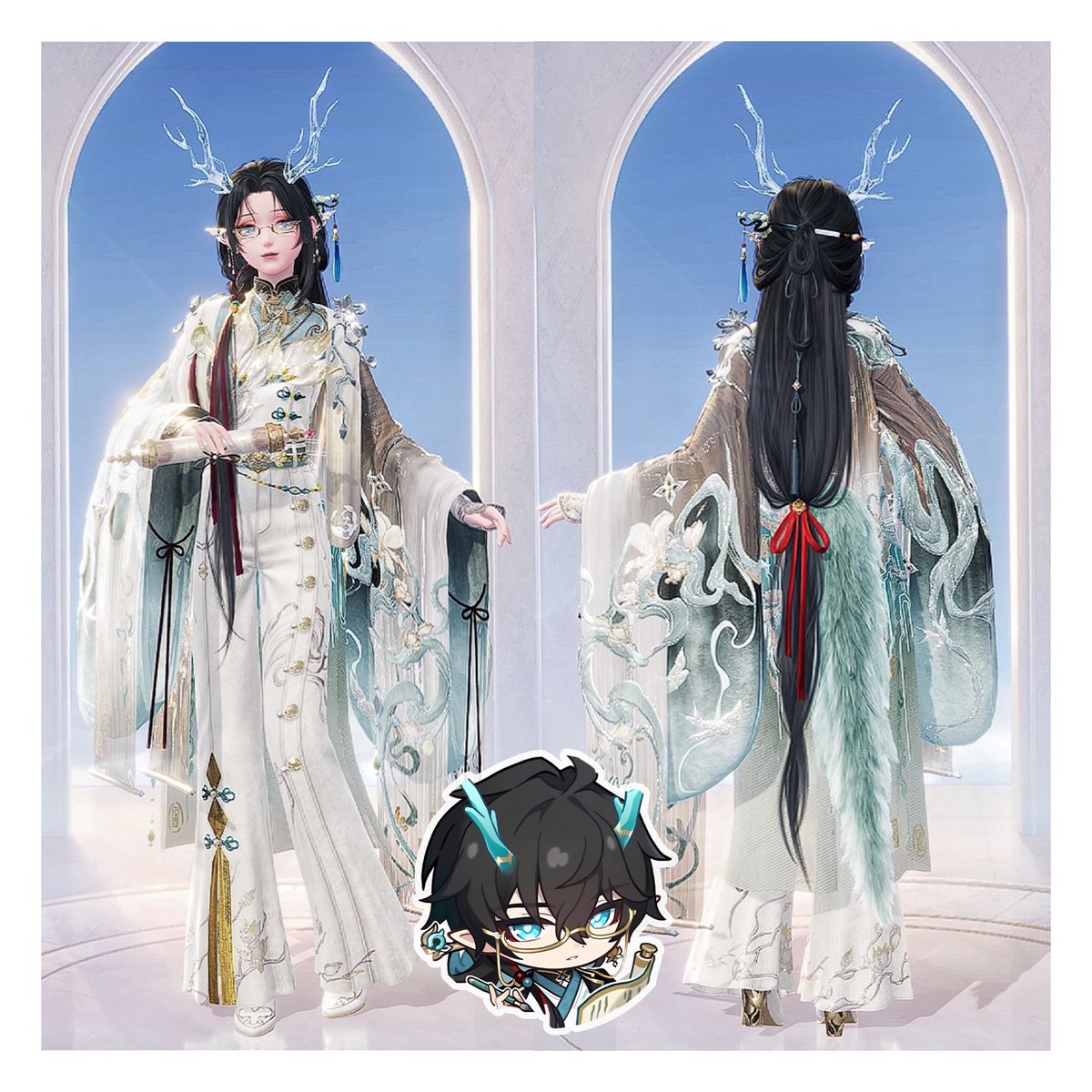 _meishi__'s tweet photo. [dan heng, literature bp avatar] inspired outfit 🐉

infinitynikki • goldendust https://t.co/URqlGXdyLC