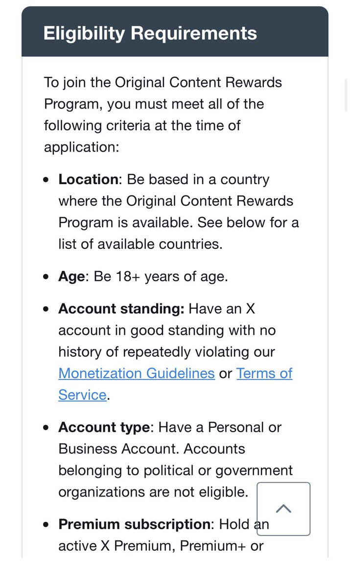bgkiting's tweet photo. Buat yang ngincer Original Content Rewards, syaratnya lumayan jelas:

👀 500K Home Timeline impressions dari akun verified dalam 90 hari terakhir
👥 Minimal 500 followers verified
💎 Wajib punya X Premium / Premium+ / Premium Business
✍️ Wajib aktif bikin konten original
✅ Akun harus dalam kondisi baik dan nggak punya riwayat pelanggaran berulang

Tapi nih yang perlu digarisbawahi: udah memenuhi semua syarat belum tentu auto diterima. Tetap harus apply dan X bakal review.