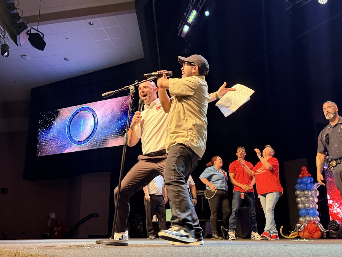 SplendoraISD's tweet photo. Our Splendora ISD family came together for an incredible Convocation as we prepare to launch into a new school year filled with purpose, passion, and excellence.
From celebrating our amazing staff to setting our sights on what’s ahead, one thing is clear: we’re ready for liftoff! https://t.co/zIgLkCTgFV