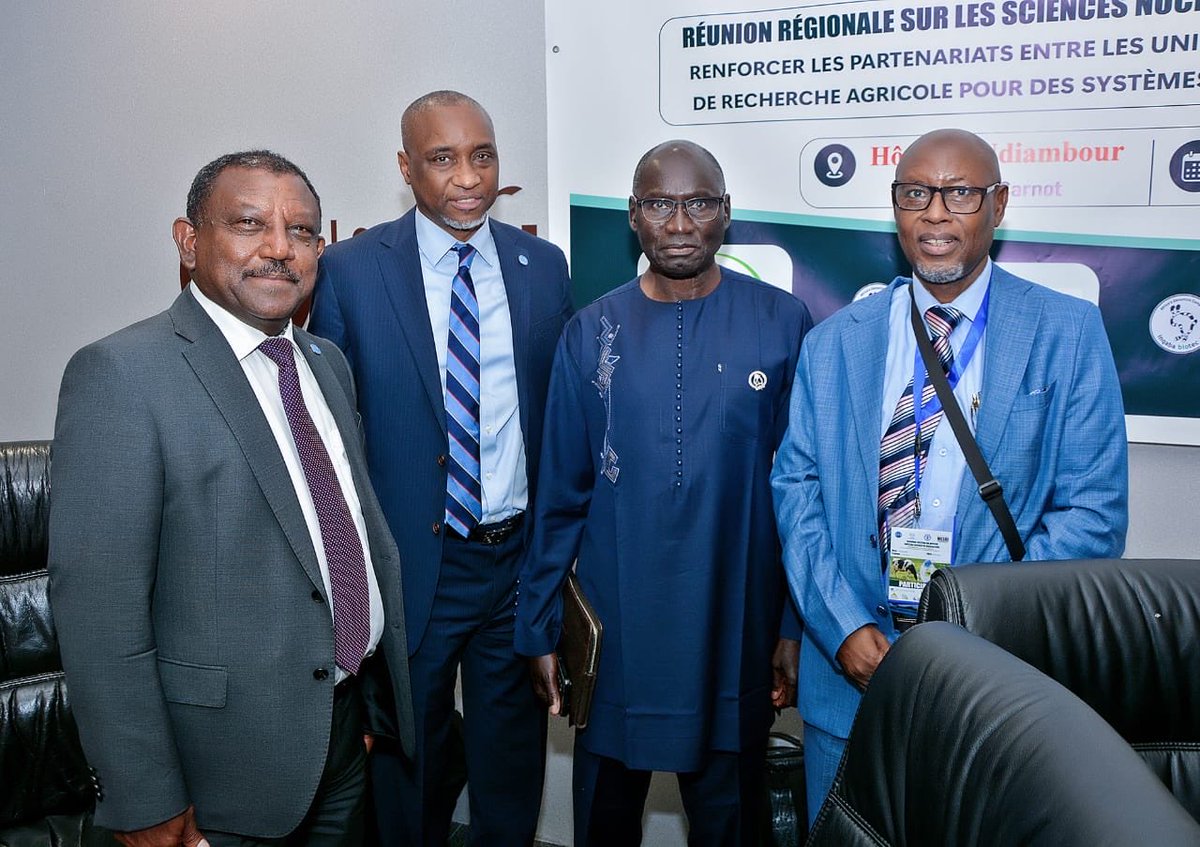 gashaw_wolde's tweet photo. The Regional Meeting on Applied Nuclear Science for Agriculture concluded successfully today in Dakar, Senegal. Discussions focused on strengthening partnerships between academia &amp; Agricultural Research Systems to drive innovation and build sustainable food systems across Africa. https://t.co/gjjl5LJHXv