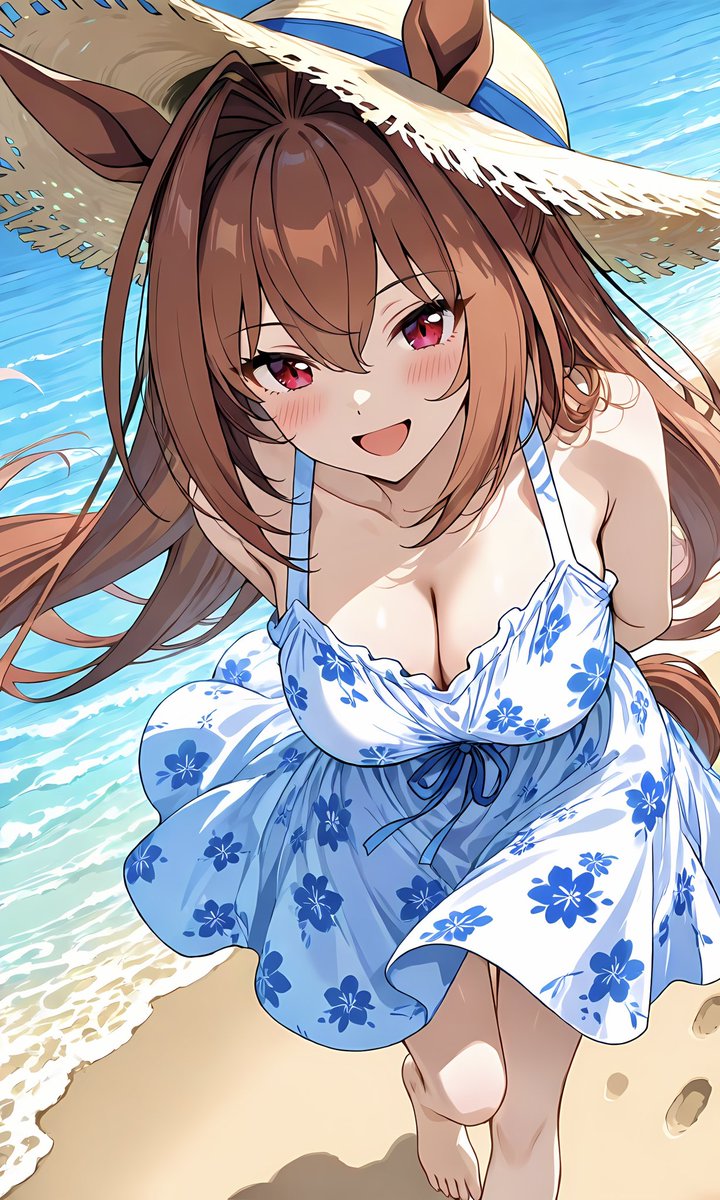 umaAImusume's tweet photo. おはようございます☀️
海辺を歩くスカーレットさんです https://t.co/3dcViLRxlD